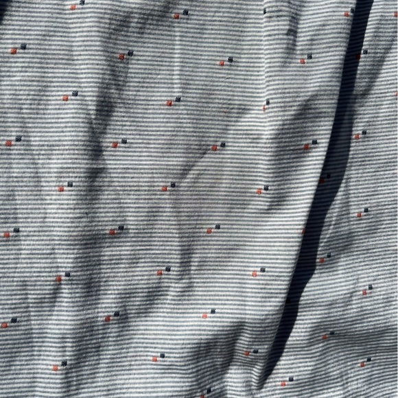 Men's PrAna Button-Down Shirt Multicolor Geometric M Cotton Hippy BOHO City Sun - Picture 9 of 12